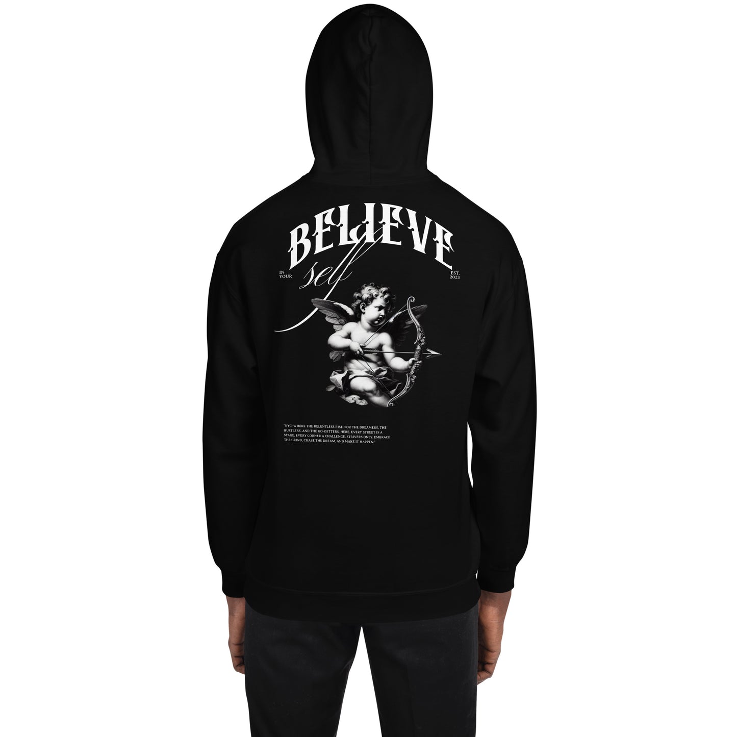 Believe in Yourself Motivational Hoodie – Soft Cotton Streetwear for Hustlers & Entrepreneurs