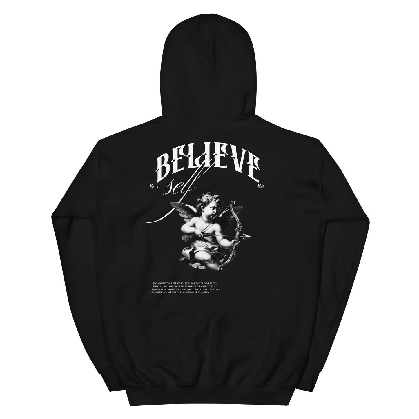 Believe in Yourself Motivational Hoodie – Soft Cotton Streetwear for Hustlers & Entrepreneurs