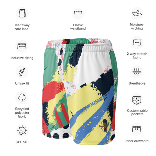 Graphic Lovers Mesh Shorts – breathable, unisex streetwear shorts designed for comfort and style