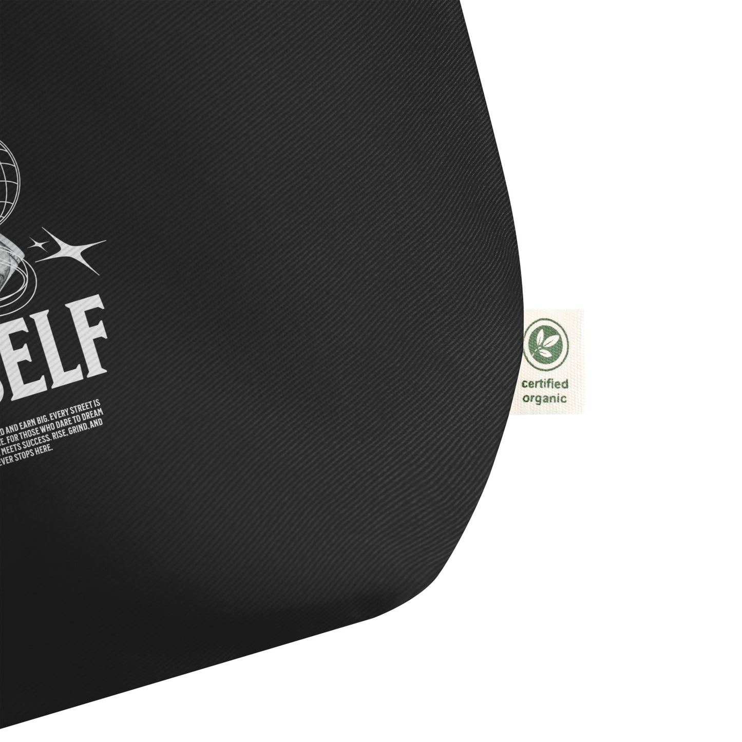 Trust YOURSELF Large Organic Tote Bag