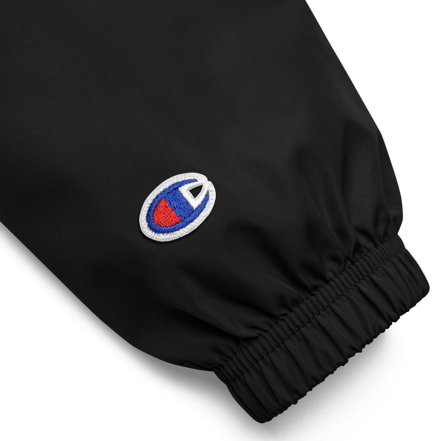 Lovers Embroidered Champion Jacket, lightweight and wind-resistant for urban streetwear.