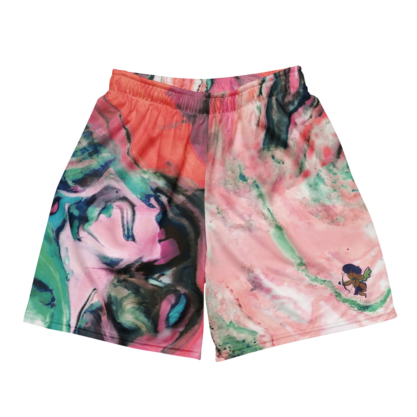 Lovers Printed Mesh Shorts – breathable and stylish streetwear basketball shorts for everyday wear.